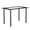 Black, variant on Tcbosik Dining Table for 2-4, 43.3 inch Rectangular Table with Glass Top and Metal Legs for Kitchen, Living Room, Transparent