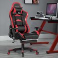 thumbnail image 2 of Goplus Massage Gaming Chair Reclining Swivel Racing Office Chair with Footrest Red, 2 of 11