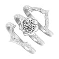 thumbnail image 1 of Bilqis Offres 3-en-1 Alliage Incrusté de Strass Bague Mode Féminine Populaire Bijoux, 1 of 2