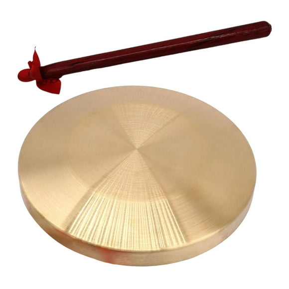 Traditional Mini Brass Gong Cymbal 6 "+ Hammer, Percussion Instrument for Children