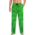 thumbnail image 4 of Plant Clover Ghost Pajama Pants, Men's Lounge Pants Light with Drawstring and Pockets, Christmas New Year Birthday Father's Day Gifts, Medium, 4 of 7