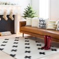 thumbnail image 3 of Contemporary Heidi Collection Area Rug in Black Cross Color and Rectangle, Runner Shape, 3 of 3