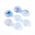 thumbnail image 2 of Transparent Acrylic Beads Flat Round Two Tone Light Sky Blue 14x14x5~5.5mm Hole: 1.8mm 714pcs/500g, 2 of 4