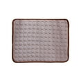 thumbnail image 2 of Summercome Cooling Mat for Pets, Ice Silk Mat Cooling Blanket Cushion for Dogs Cats, Summer Cool Down Comfortable Pet Pad, Ideal for Kennel Sofa Bed Floor Car Seats, 11.8 × 15.7inch (Brown), 2 of 9