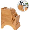 thumbnail image 3 of Estante De Almacenamiento De Cocina Multifuncional - Soporte De Cuchillo De Bloque De Cuchillo De Cocina De Bambú Con Soporte Para Un Cuchillo De Cocina Organizado Y Ordenado,11 Feliz Sencillez, 3 of 4