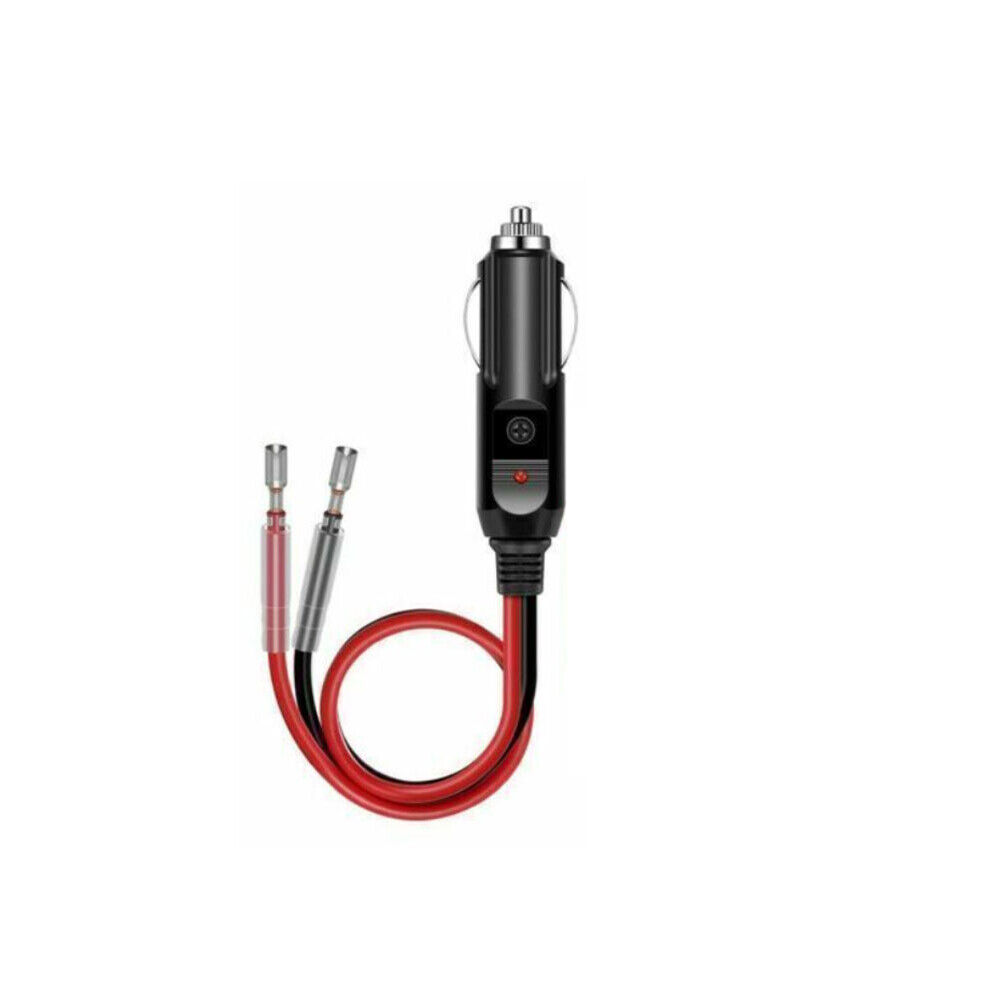 US 12 Pc 12V Extension Cord Cigarette Fused Lighter Male Plug Leads