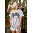 thumbnail image 4 of Funny Mama Llama Mothers Day Pun Women's Plus Size Graphic Tee Brisco Brands 2X, 4 of 5