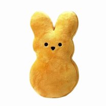Broody Bunny Plush, 6" Yellow Mini Bunny Stuffed Animals for Easter Bunny Gifts, Bunny Party Favors, Birthday Parties, Classroom Prizes, Basket Stuffers and Easter Holiday Decorations