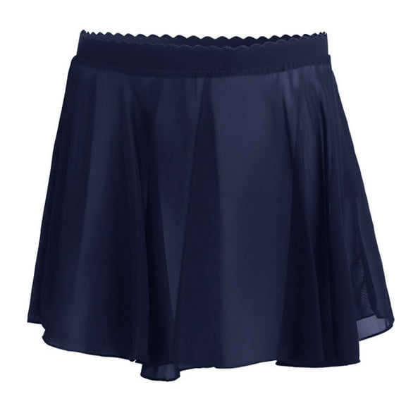 HOMADLES Skirts for Girls, Solid Mesh Athletic Skirt Girls Casual Skirts School Uniform Skirt Navy 15-16T