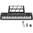 thumbnail image 1 of Teclado y piano Wfhdtx de 61 teclas con altavoz, micrófono y soporte, 1 of 7