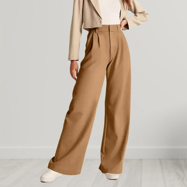 Pantalones Palazzo De Punto Para Mujer - Corte Ancho, Cintura Elástica Con Cordón - Color Azul Marino - Tallas S/M Y L/XL - Ideales Para Casa Y Salir