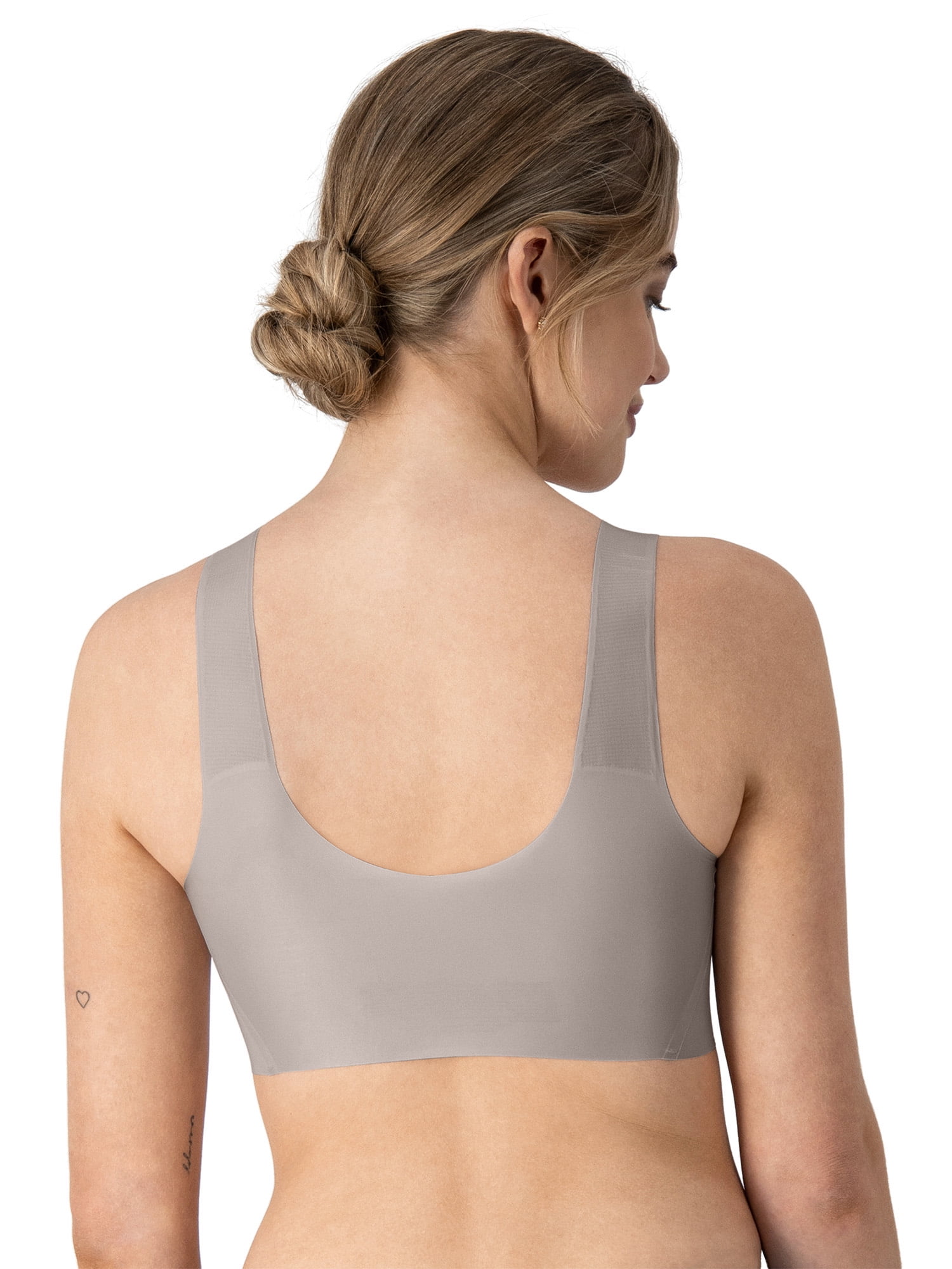 Hanes Invisible Embrace Women's Wireless T-Shirt Bra, Seamless Warm Steel  2XL