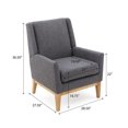 thumbnail image 2 of Ari Muted Fabric Accent Chair, 2 of 5
