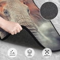 thumbnail image 2 of Daiia Elephant in Smoke Printed Car Floor Mats Set of 4, Durable Non Slip Auto Floor Carpet, Car Interior Carpets Proof Foot Pads Anti-Slip Cushion Automoetive Accessories, 2 of 6