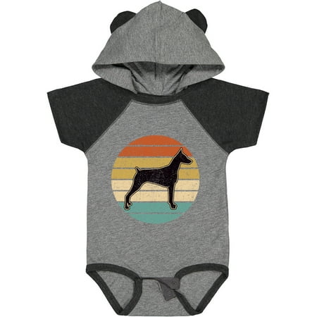 

Inktastic Doberman Dog Retro Sunset Gift Baby Boy or Baby Girl Bodysuit