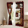 thumbnail image 3 of Feelyou 3D Rustic Bear Black Out Curtains, Hippie Tribal Aztec Curtains Pack of 2 (42x63 Each), Western Farmhouse Animal Bedroom Curtains, Living Room Curtains Decor, 3 of 6