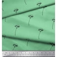 thumbnail image 2 of Soimoi Green polyester Crepe Fabric Cotton Ball Leaves Printed Fabric 1 Yard 42 Inch Wide, 2 of 3