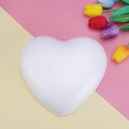 LOLIPPYY 4-Piece Heart Shaped Foam Embellishments for Valentine's Day and Various Festival Decorations