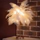 thumbnail image 3 of Table Lamp Feather Led Wire Remote Control Living Room Bedroom Desk Light Decor, 3 of 5