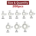 thumbnail image 2 of 910 Pcs/200 Pcs Entretoise Plate en Acier Inoxydable Kit de Fixation pour Laveuse en Métal, 2 of 7