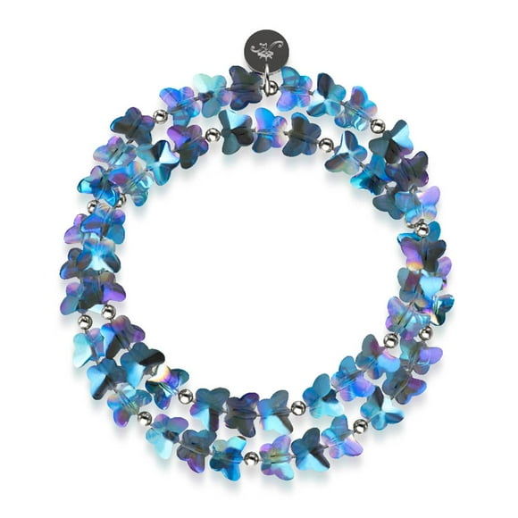 Mer Égée / Argent Sterling.925 / Bleu Mystique Butterfly Wrap