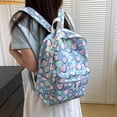 thumbnail image 3 of Backpack Fashion New Pattern Canvas Backpack Academic Style Large Capacity Practical Comfortable Shoulder Strap Backpack Backpack with Water Bottle Pocket, 3 of 6