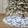 Christmas Tree Skirt Blueberries Print Tree Halloween Tree Skirt Fall Winter Tree Skirt with