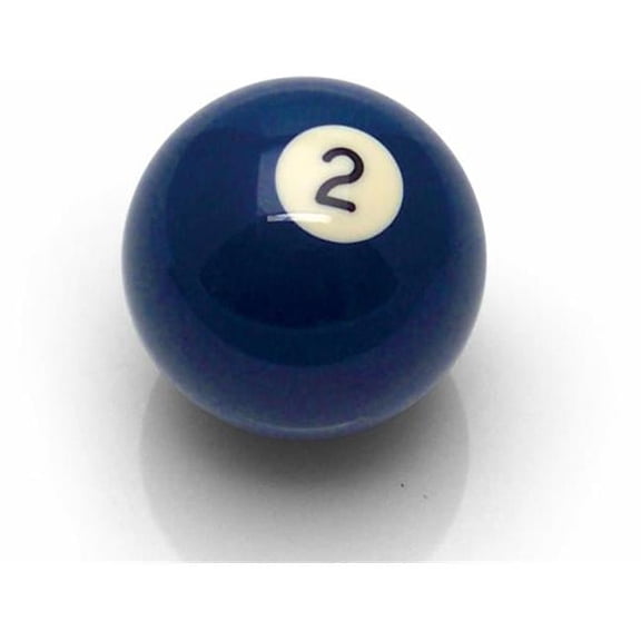 American Shifter Company  Ball 2 Billiard Pool Shift Knob - Solid Blue - 16mm x 1.5 Threaded Insert Installed