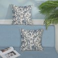 thumbnail image 3 of Chinoiserie Floral Birds Pillow Covers 18x18 Set of 2 Blue and Cream Spring Flower Decoratiove Pillowcase Vintage Outdoor Decor Throw Pillows for Couch Farmhouse Cushion Case for Home Sofa, 3 of 6