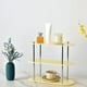 thumbnail image 2 of Organizador de almacenamiento de baño de acrílico para tazas | Estante de plástico transparente de 3 niveles | cosméticos, expositor de sobremesa, soporte de adornos para cocina, baño, hogar, 2 of 7