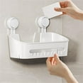 thumbnail image 6 of XKHBDL Suction Cup Storage Holder Corner Shower Organizer Bathroom Shelf, Shower Tray Shelves Inside Floating Shower Wall Shelf Bath Basket Rack, 6 of 9