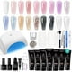 thumbnail image 1 of Kit de uñas de gel Poly Extension Beetles, 18 colores con lámpara UV, 1 of 8