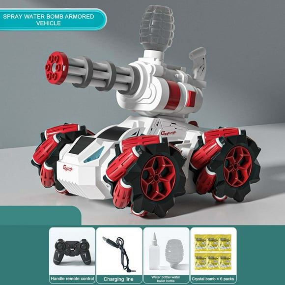 Rkxzt Toys - up to 60% off Clearance Children's Water Bomb Remote Control Tank 2.4G Remote Frequency Charging Stunt Drift Spray Tank Remote Control Vehicle