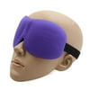 Unique Bargains Travel Padded 3D Eye Shade Cover Sleep Rest Relax Sleeping Blindfold Purple