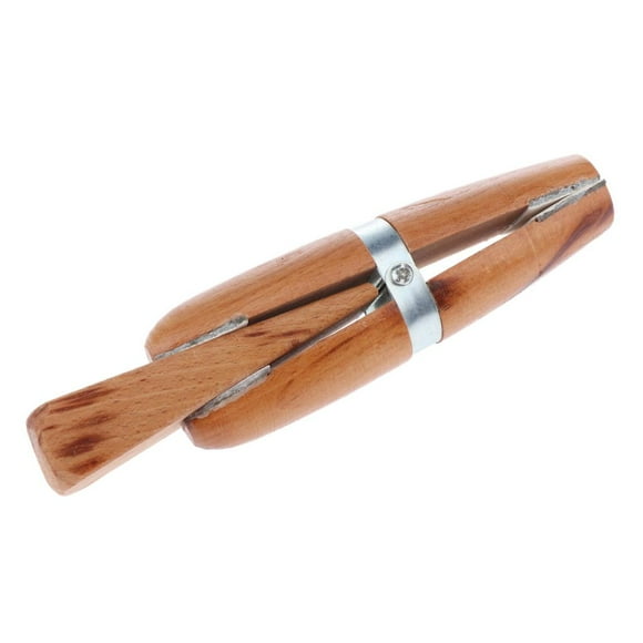 KLKCMS Jewellers Double Ended Wooden Clamp with Thick Leather Lined Wedge