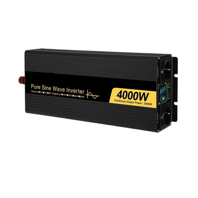 Pure Sine Wave Inverter 4000W DC 12V 24V 48V To AC 220 50Hz 60Hz Power Bank Converter ,Widely Used