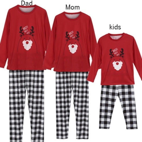 Enfants Adulte Famille Correspondant Noël Parent-Enfant Pyjamas Vêtements de Nuit Pyjamas