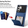 thumbnail image 2 of Wallet Case for Samsung Galaxy S23 Ultra Case with 4-Card Credit Card Holder Slot Shockproof Cover Hybrid Heavy Duty Protection Armor Phone Case Compatible with Samsung Galaxy S23 Ultra-Blue, 2 of 12