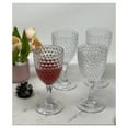 thumbnail image 2 of Acrylic Diamond Cut Wine Glass - Clear 12 oz. Set of 4, 2 of 5