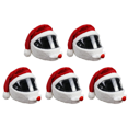thumbnail image 1 of Funda para casco de Navidad, cascos elásticos personalizados de felpa para fiesta al aire libre, Navidad, 5 uds., 1 of 4