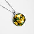 thumbnail image 4 of Banana Elegant Glass Circular Pendant Necklace - Stylish Jewelry for Women, 4 of 5