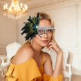 thumbnail image 2 of GDREDA Elegant Masquerade Featuring Delicate Lace Shimmering And Decorative Feathers For White,One Size, 2 of 4