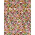 thumbnail image 6 of Unique Loom Outdoor Botanical Collection Area Rug - Petal (8' x 10' Rectangle Multi/Blue), 6 of 7