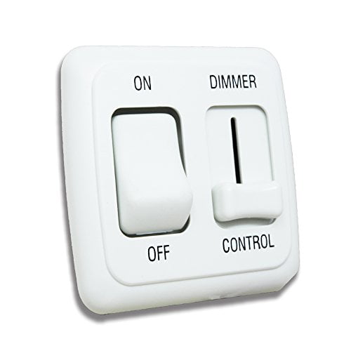 12 Volt DC Dimmer Switch for LED, Halogen, Incandescent RV, Auto, Truck, Marine, and Strip
