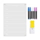 thumbnail image 4 of Pizarra blanca magnética acrílica transparente de borrado para refrigerador Planeador semanal Macarena Pizarra, 4 of 8
