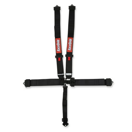 RaceQuip 711001RQP 5 Point Harness Latch/Link SFI 16.1 Pull Down Adjust Black