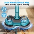 thumbnail image 2 of Amiluo Cordless Electric Mop, Dual-Motor Power Spin Mop for Floor Cleaning with 5000 mAh Battery, Water Spray, LED Headlights & Smart Display, Self-Propelled for Multi-Surface, M1, 2 of 10