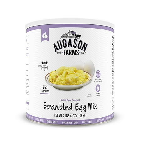 Augason Farms Scrambled Egg Mix 2 lbs 4 oz No. 10 (Best Tasting Powdered Eggs)