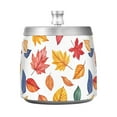 thumbnail image 7 of Yayeee Ashtray with Lid for Cigarette Smokeless Stainless Steel Home Ash Holder, Blue Leaves, 7 of 7
