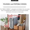 thumbnail image 4 of EMOOR MEHOL Folding Rollaway Bed with Mattress Gray, 4-Foldable Portable Japanese Compact-Size No Assembly, 4 of 6